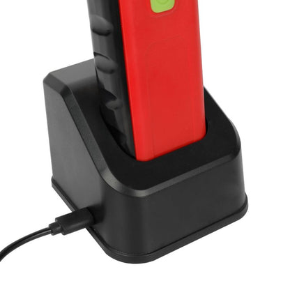LED Arbejdslampe Genopladelig 8W Rød-Sort