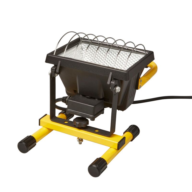 Halogen Arbejdslampe 400 W Gul-Sort