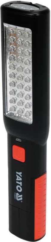Akku Værkstedlampe 30+7 LED 100 lm Sort Rød