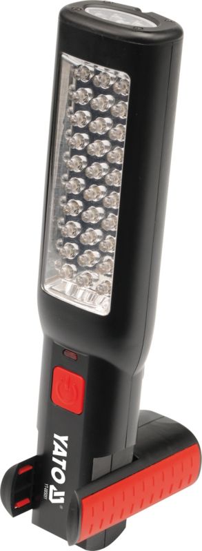 Akku Værkstedlampe 30+7 LED 100 lm Sort Rød