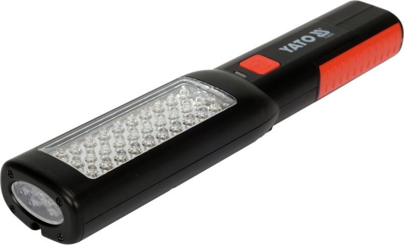 Akku Værkstedlampe 30+7 LED 100 lm Sort Rød