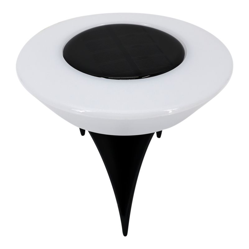 Sollampe Nedstik 3000 K IP44 Sort/Hvid