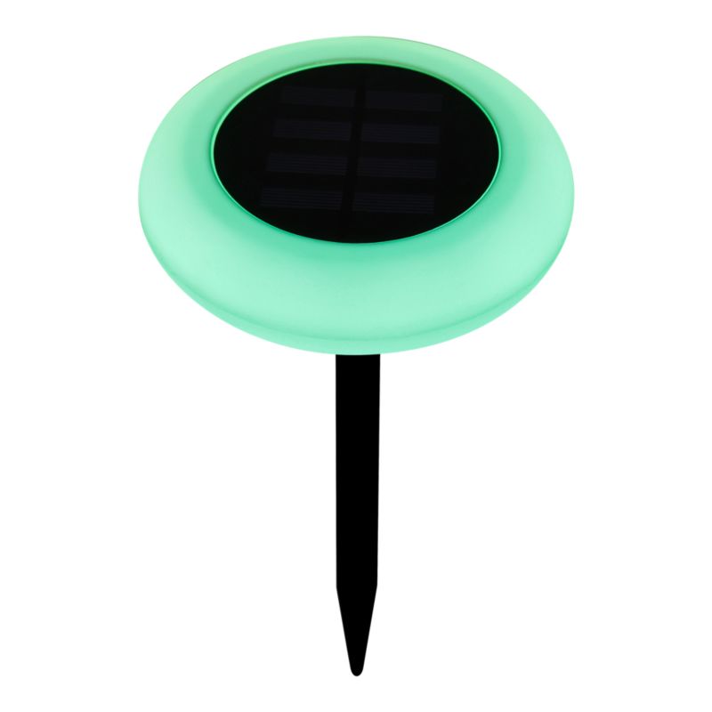 Solarskovelampe RGB IP65 Sort/Hvid 138 mm