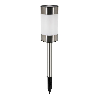 Solarspydlampe RGBW IP44 Rustfrit Stål 43,5 cm