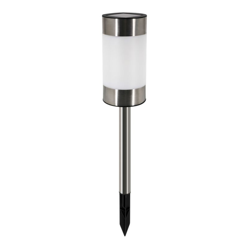 Solarspydlampe RGBW IP44 Rustfrit Stål 43,5 cm