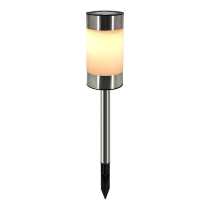 Nedstikbar Solcellelampe RGBW IP44 Stål