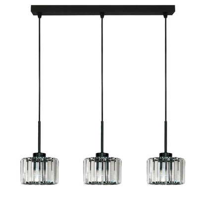 Hængelampe Omena 3xE27 Sort Krystal 56 cm 14-954