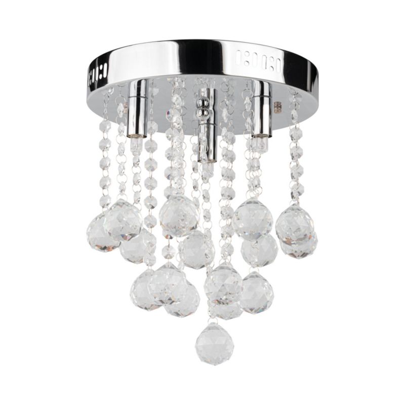 LightLogic LL VETED 3xG9 hængelampe med krystaller, loftlampe, 1 stk.