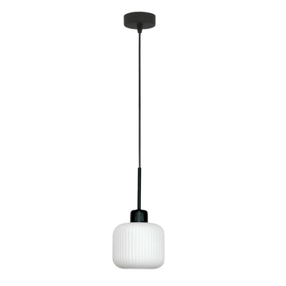 Loftslampe Edylit Beka Bianco 1xE27 Hvid Sort 14-965