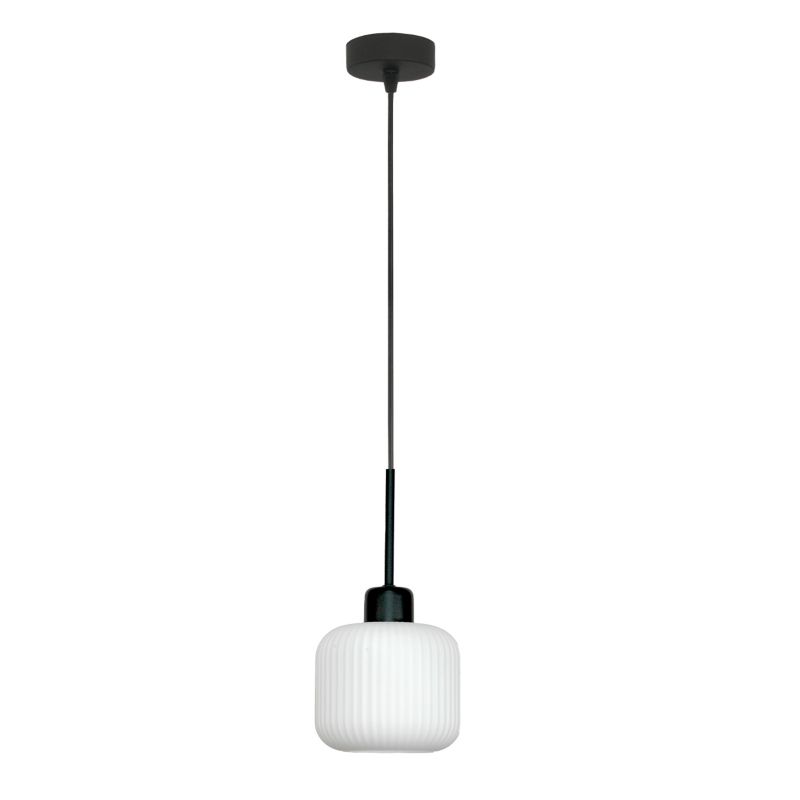 Loftslampe Edylit Beka Bianco 1xE27 Hvid Sort 14-965