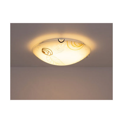 SPOT Light pendellampe 1xLED 12W hvidt glas med brun accent fra polsk producent, 1 stk.