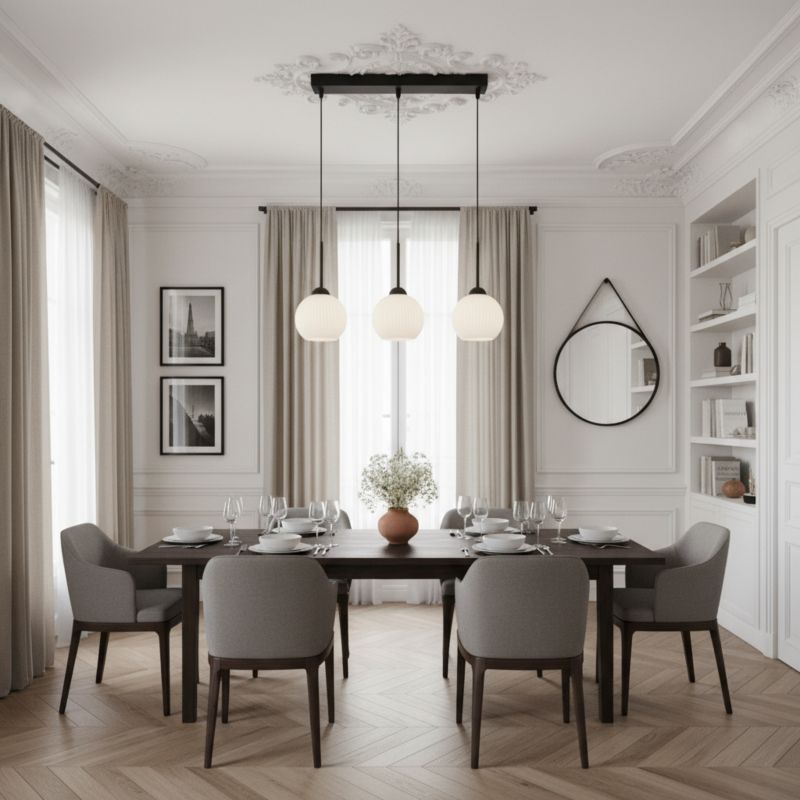 Loftslampe FIONA 3xE27 Hvid 60 cm