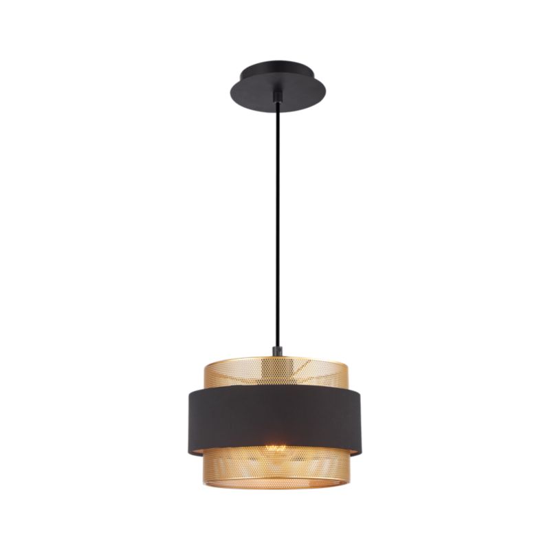Loftslampe Bans 1xE27 Sort/Guld