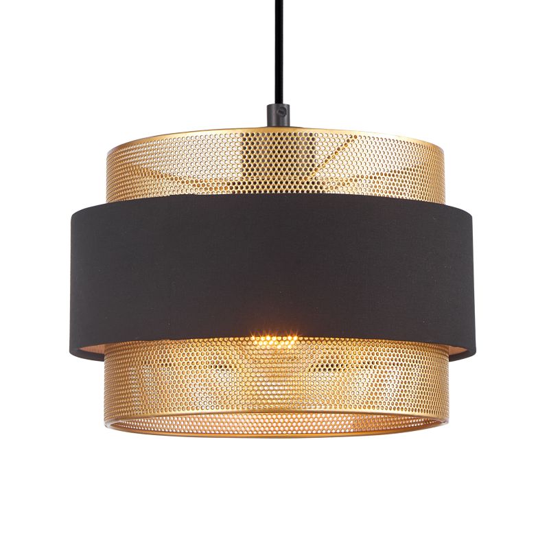 Loftslampe Bans 1xE27 Sort/Guld
