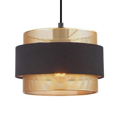 Loftslampe Bans 1xE27 Sort/Guld