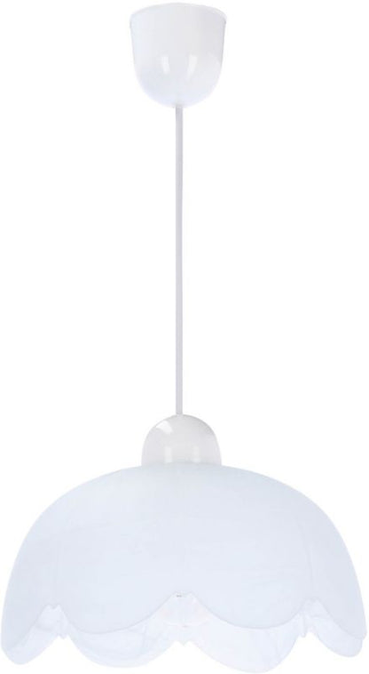 Hængelampe Bratek 1-punkt E27 25 cm Hvid