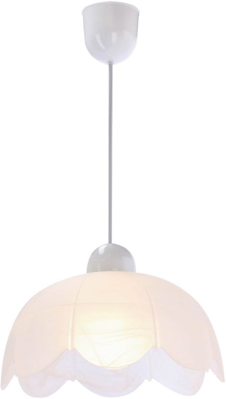 Hængelampe Bratek 1-punkt E27 25 cm Hvid