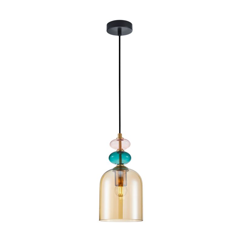 Hængelampe Busco B 1 x E27 Amber