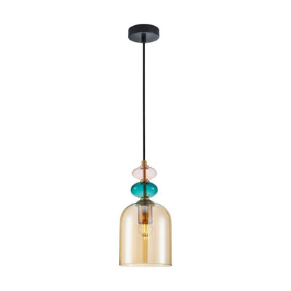 Hængelampe Busco B 1 x E27 Amber