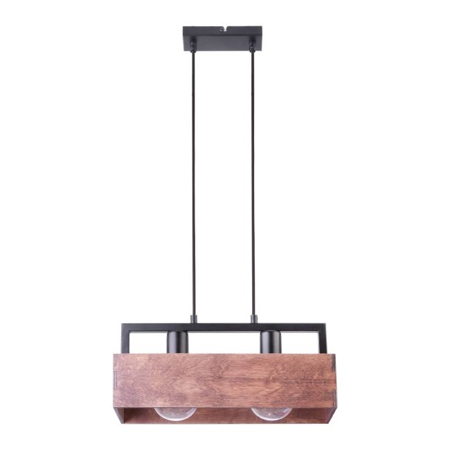 Hængelampe Dakota 2 x 60 W E27 Brun