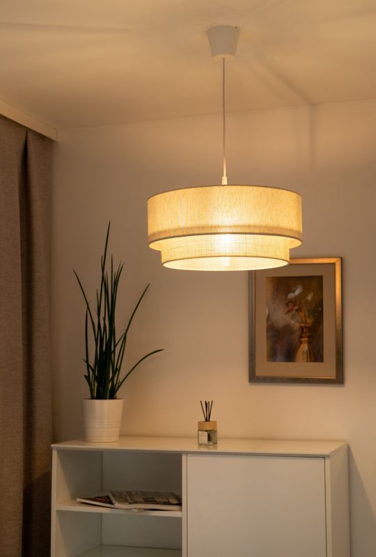 Lampeskærm Duolla Boho 1 x E27 Ecru Jute