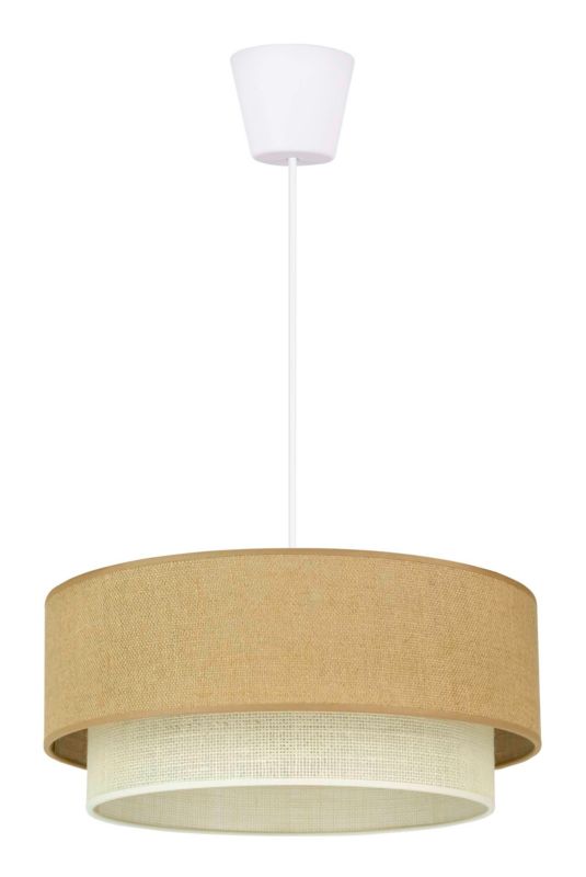 Hængelampe Duolla Boho 1 x E27 Jute/Beige, Ecru