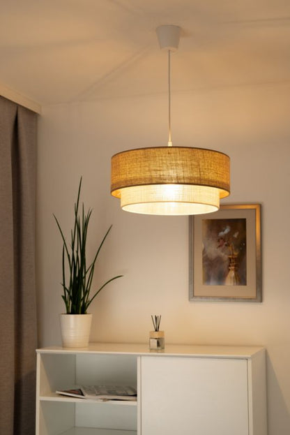 Hængelampe Duolla Boho 1 x E27 Jute/Beige, Ecru