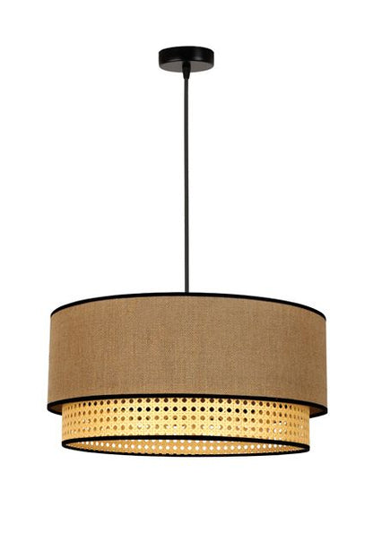 Hængelampe Boho 1 x E27 Jute/Rattan 45 cm Beige