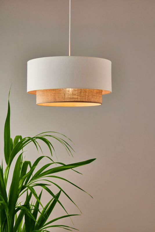 Hængelampe Duolla Boho 1 x E27 Krem/Rattan