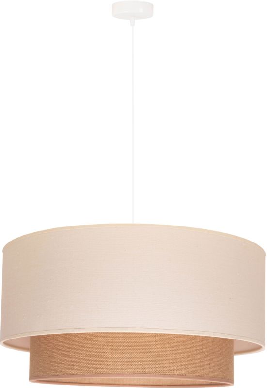 Hængelampe Duolla Boho 1 x E27 Krem/Rattan