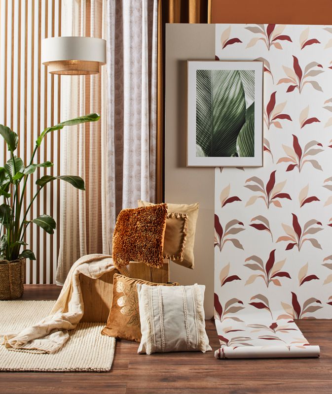 Hængelampe Duolla Boho 1 x E27 Krem/Rattan