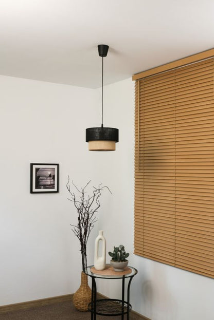 Hængelampe Duolla Boho S 1-punkt E27 Sort Jute