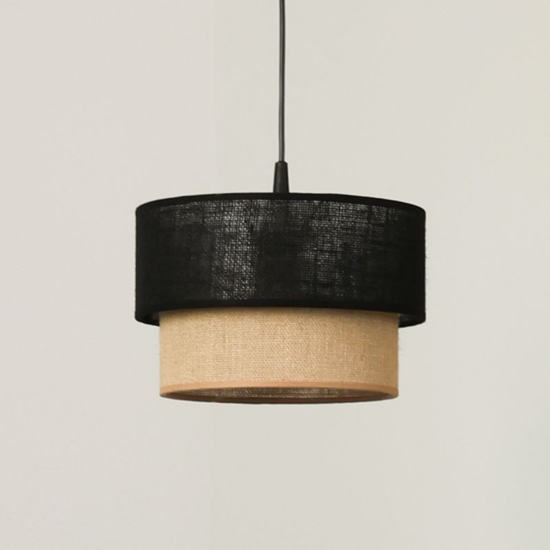Hængelampe Duolla Boho S 1-punkt E27 Sort Jute