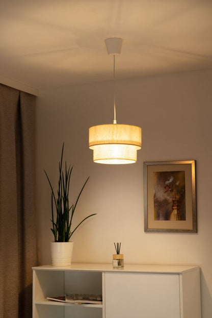 Hængelampe Duolla Boho XS 1 x E27 Ecru/Jute