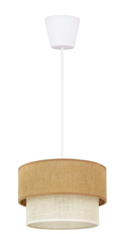 Hængelampe Duolla Boho XS 1 x E27 Jute/Hvid