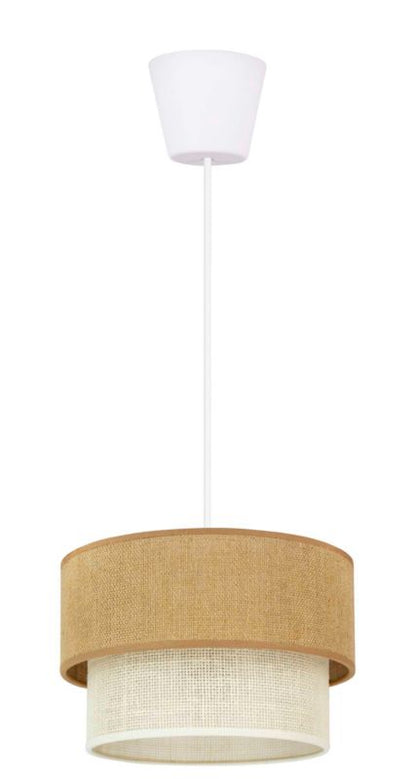 Hængelampe Duolla Boho XS 1 x E27 Jute/Hvid