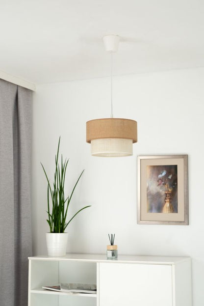 Hængelampe Duolla Boho XS 1 x E27 Jute/Hvid