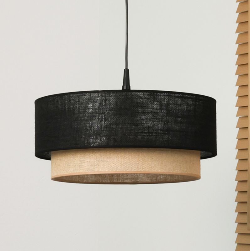 Hængelampe Duolla Boho XXS 1-punkts E27 Sort Jute