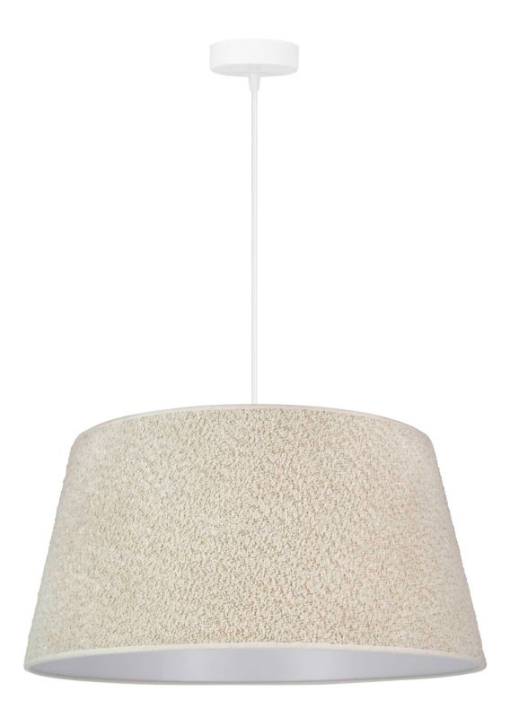 Loftslampe Duolla Cone 1 x E27 Stof Ecru