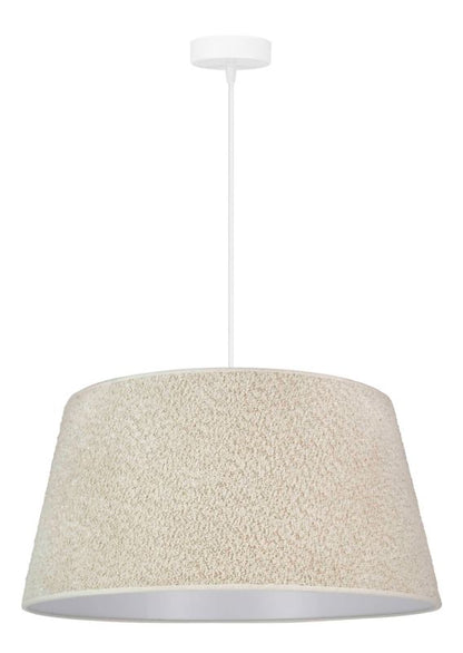 Loftslampe Duolla Cone 1 x E27 Stof Ecru