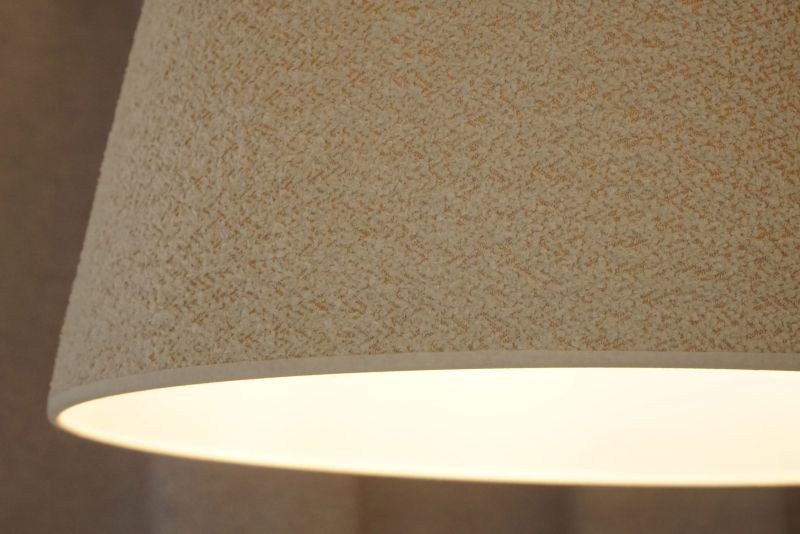 Loftslampe Duolla Cone 1 x E27 Stof Ecru