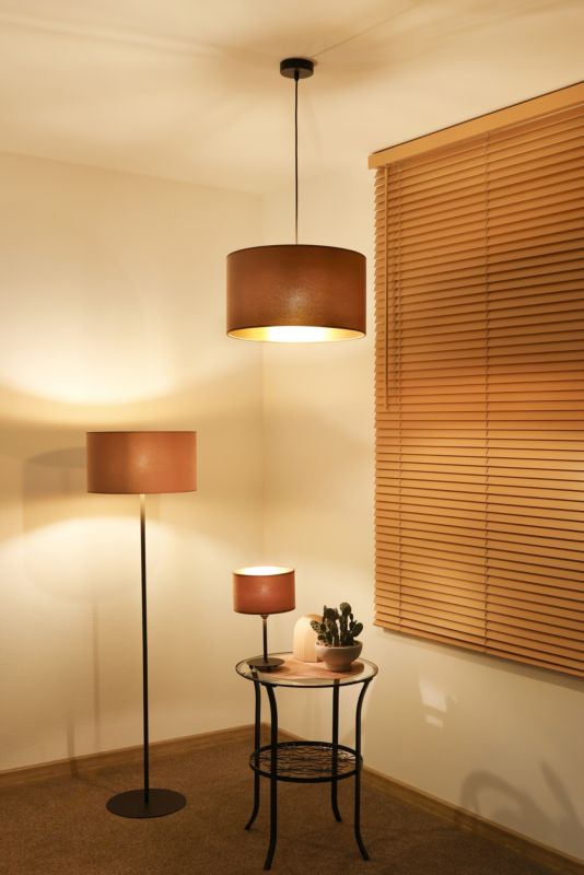 Lampen Duolla Roller 1-punkt E27 Karamel