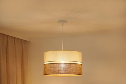 Hængelampe Duolla Royal 1-punkts E27 Jute Beige