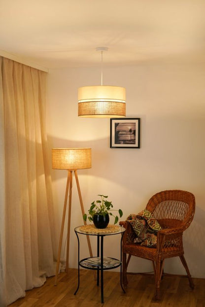 Hængelampe Duolla Royal 1-punkts E27 Jute Beige