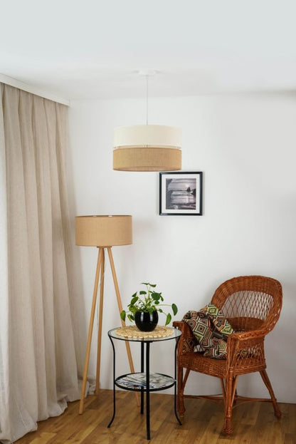 Hængelampe Duolla Royal 1-punkts E27 Jute Beige