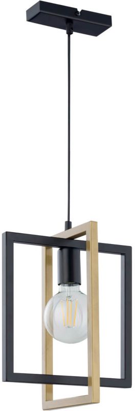 Hængelampe Eden 1-punkt E27 Sort/Guld 56x80 cm