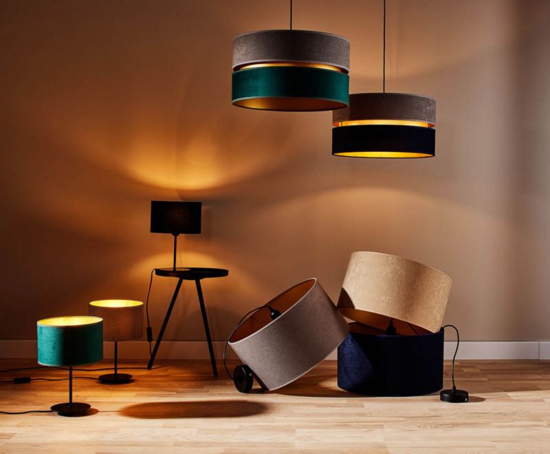 Goldie Duo pendellampe 1 x E27 grøn