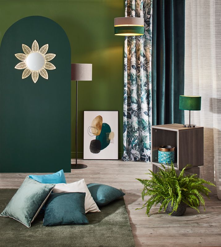 Goldie Duo pendellampe 1 x E27 grøn