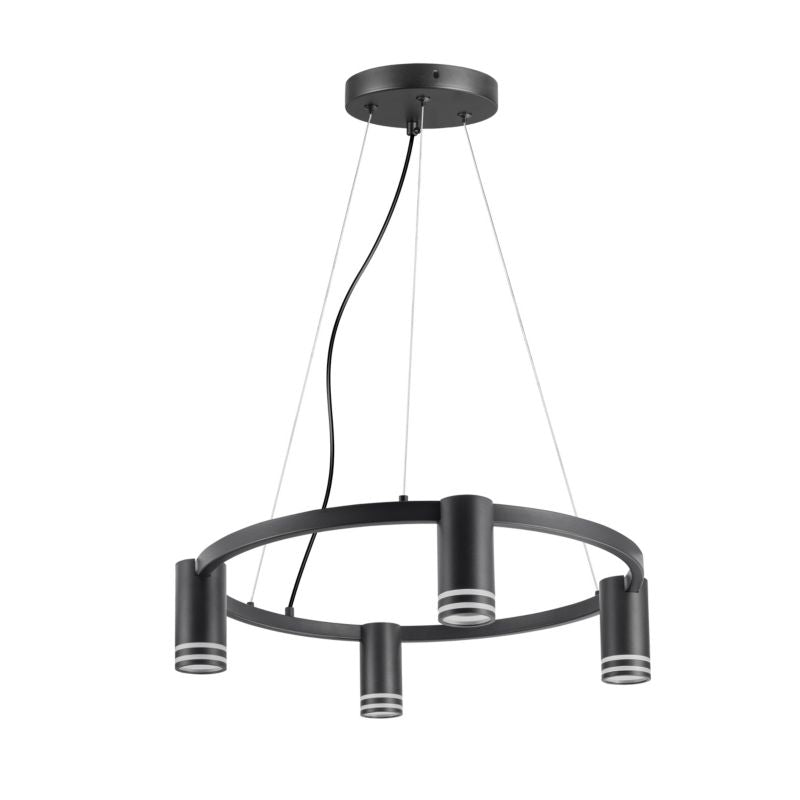 Loftslampe Roma 4 X GU10 Sort 400 mm
