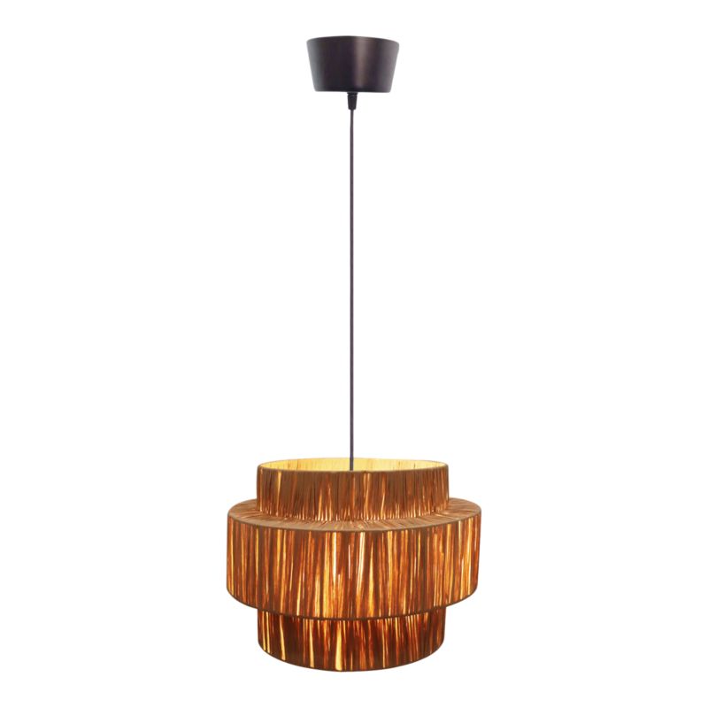 Hængelampe Bellflower 1xE27 Lys Brun 40 cm